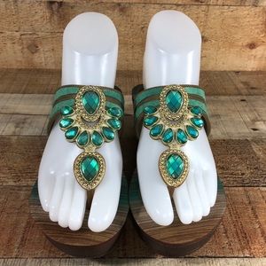 Grendha • “Magia” Wedge Thong Sandal